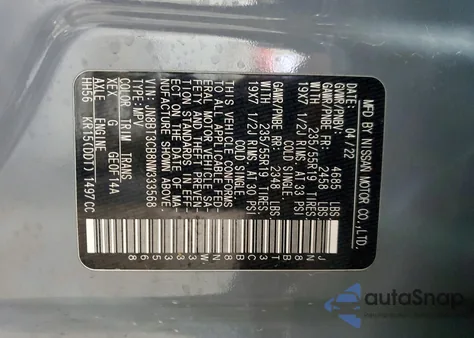 2022 Nissan Rogue Sl z USA, uszkodzony, nr VIN JN8BT3CB8NW333568